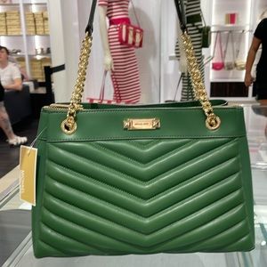 Michael Kors Whitney Women Ladies Medium Tote Shoulder Handbag Bag Purse Green